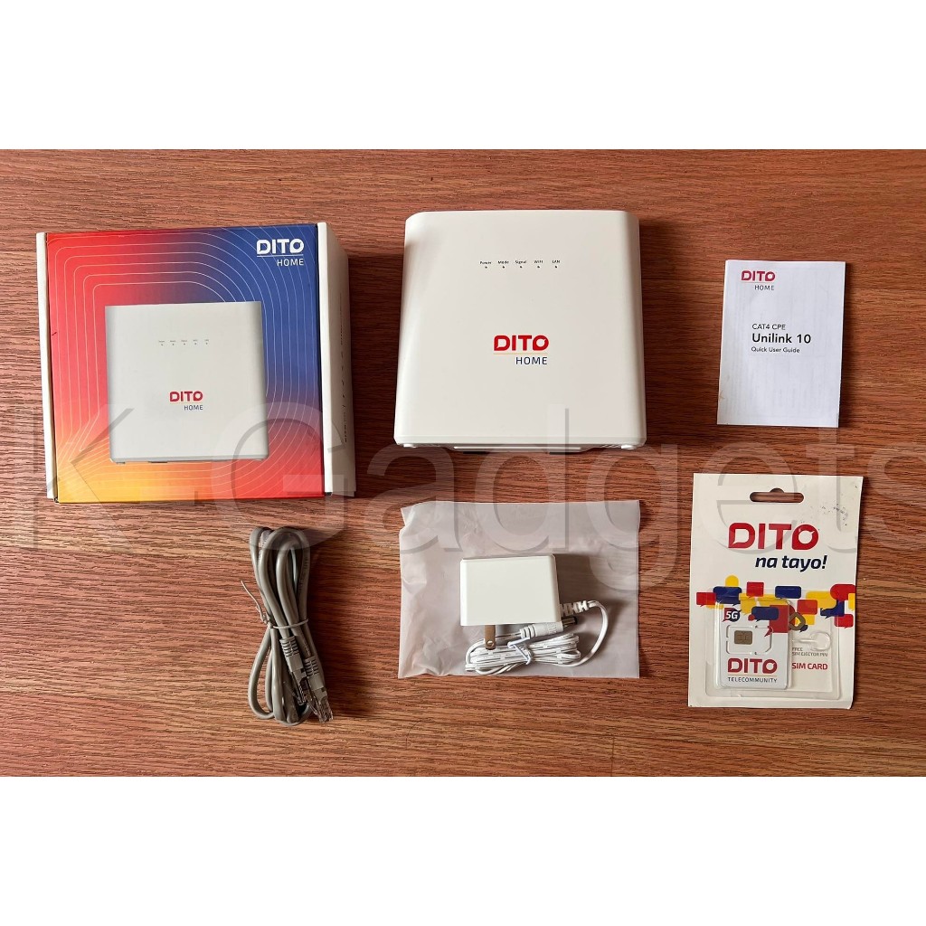 DITO Home Prepaid Wifi Modem (MODEL: UNILINK10) - with FREE 70GB Data ...