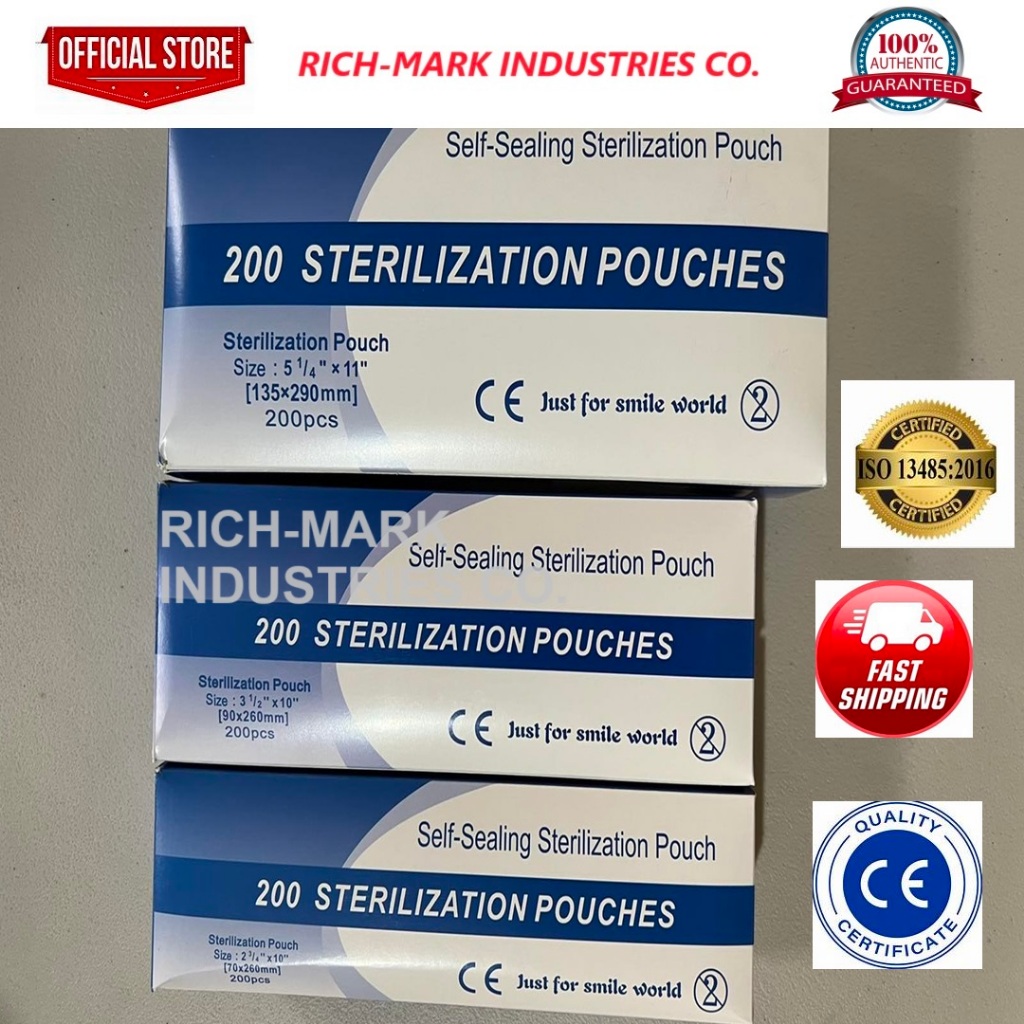 autoclave pouch steam sterilizer pouch self sealing pouch dental ...