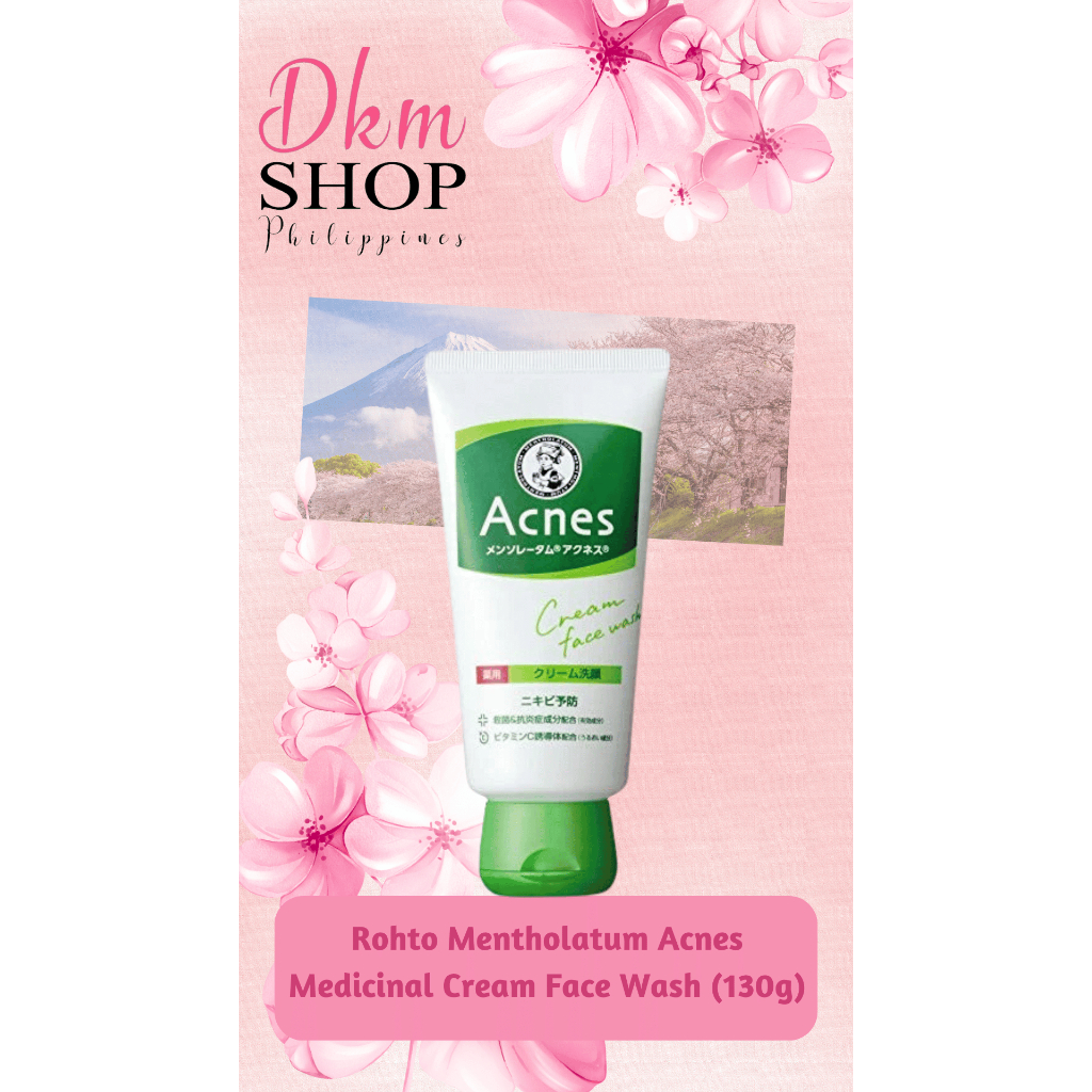 Rohto Mentholatum Acnes Medicinal Cream Face Wash 130g Shopee Philippines 5022