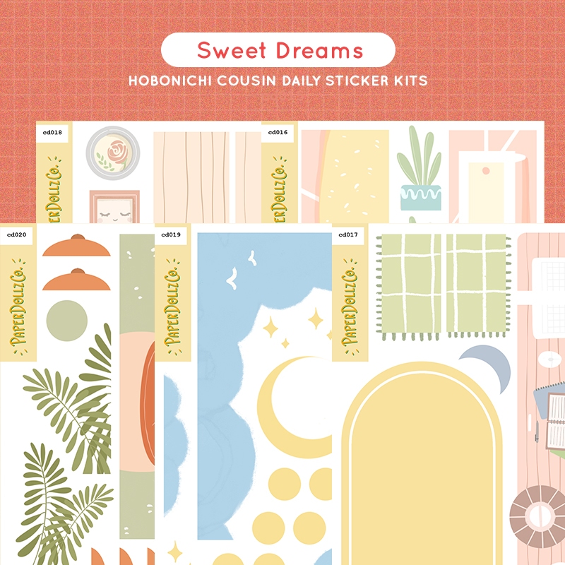 Sweet Dreams PaperDollzCo Planner Stickers Hobonichi Cousin Daily ...