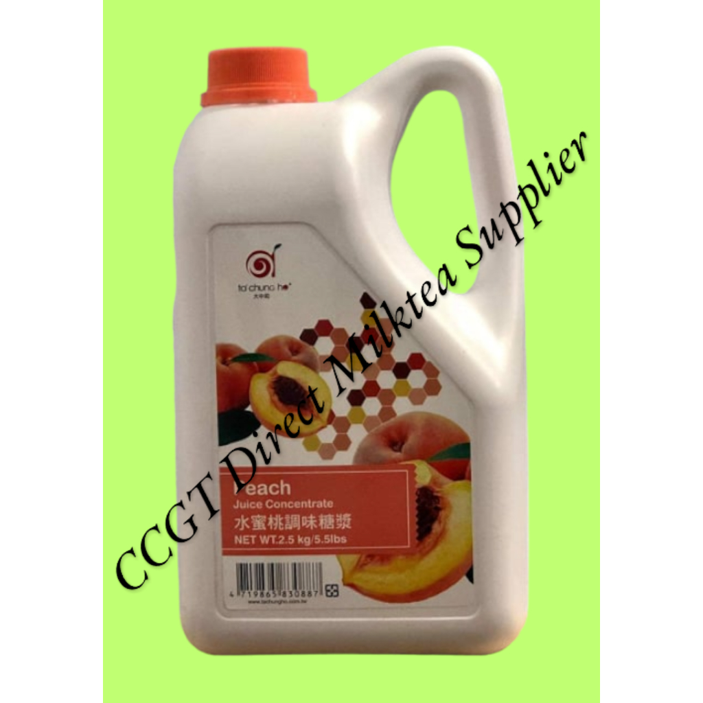 Ta Chung Ho TCH PEACH Syrup 2 5 Kg For Fruit Tea Fruit Juice Fruit Soda Snow Cone