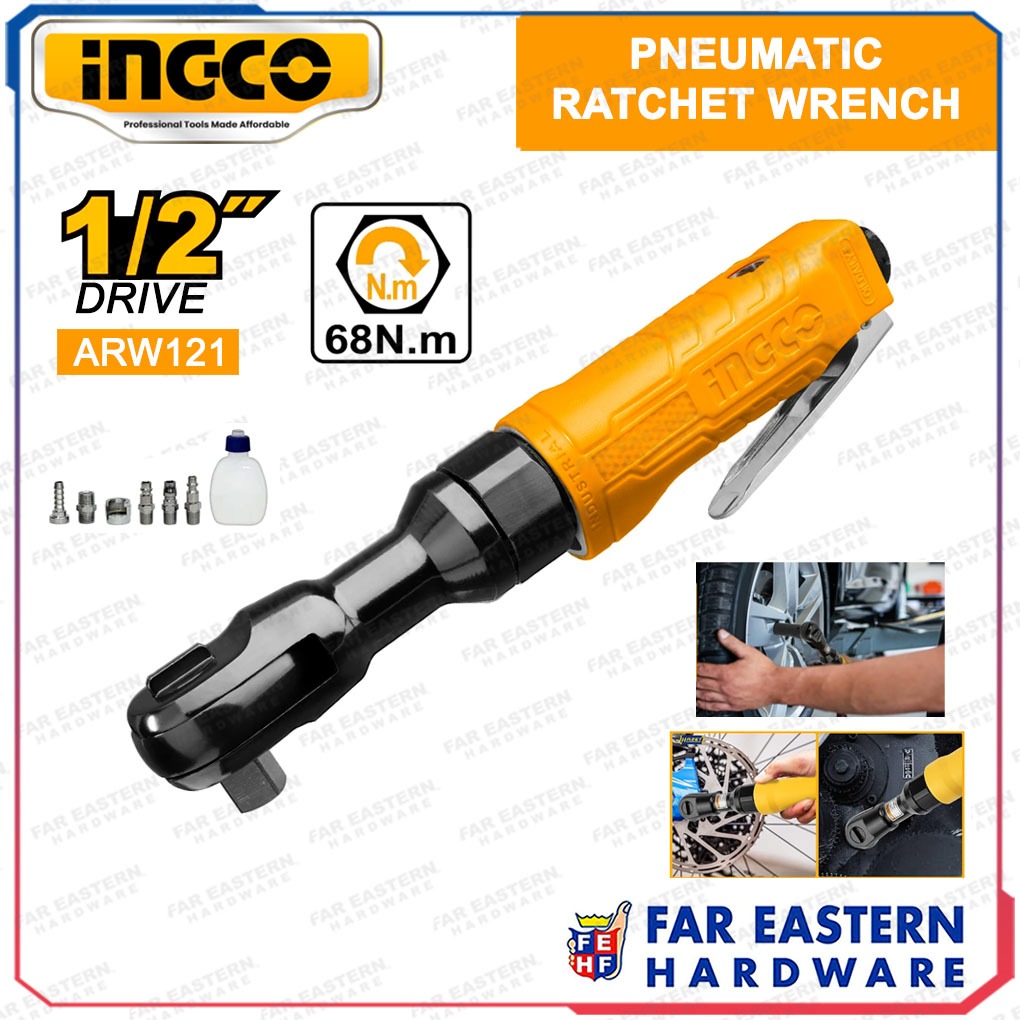 INGCO Power Tools INGCO Cordless Drive Ratchet, 65Nm, With 3 Pcs
