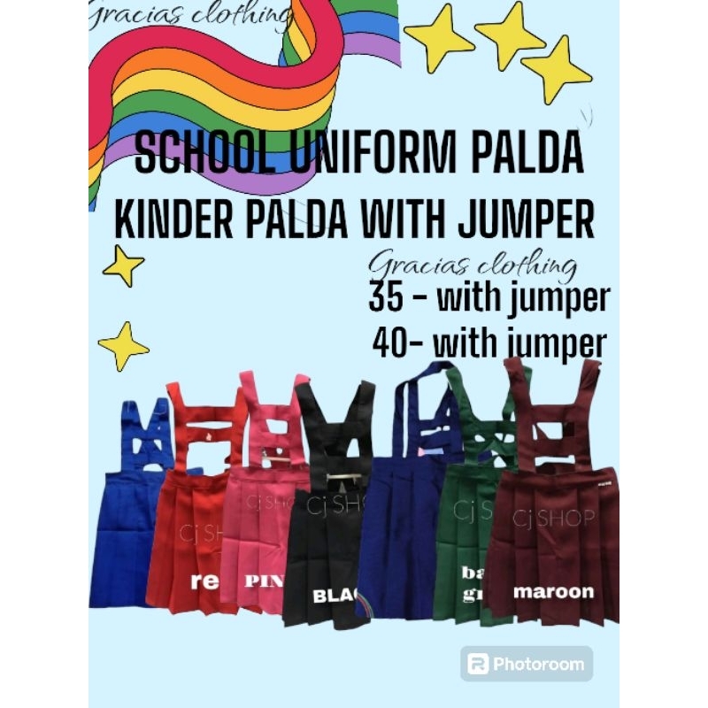 JUMPER PALDA ONLY / SIZE 35 AND 40 FOR KINDER / KIDS GIRL PALDA/PLEATED ...