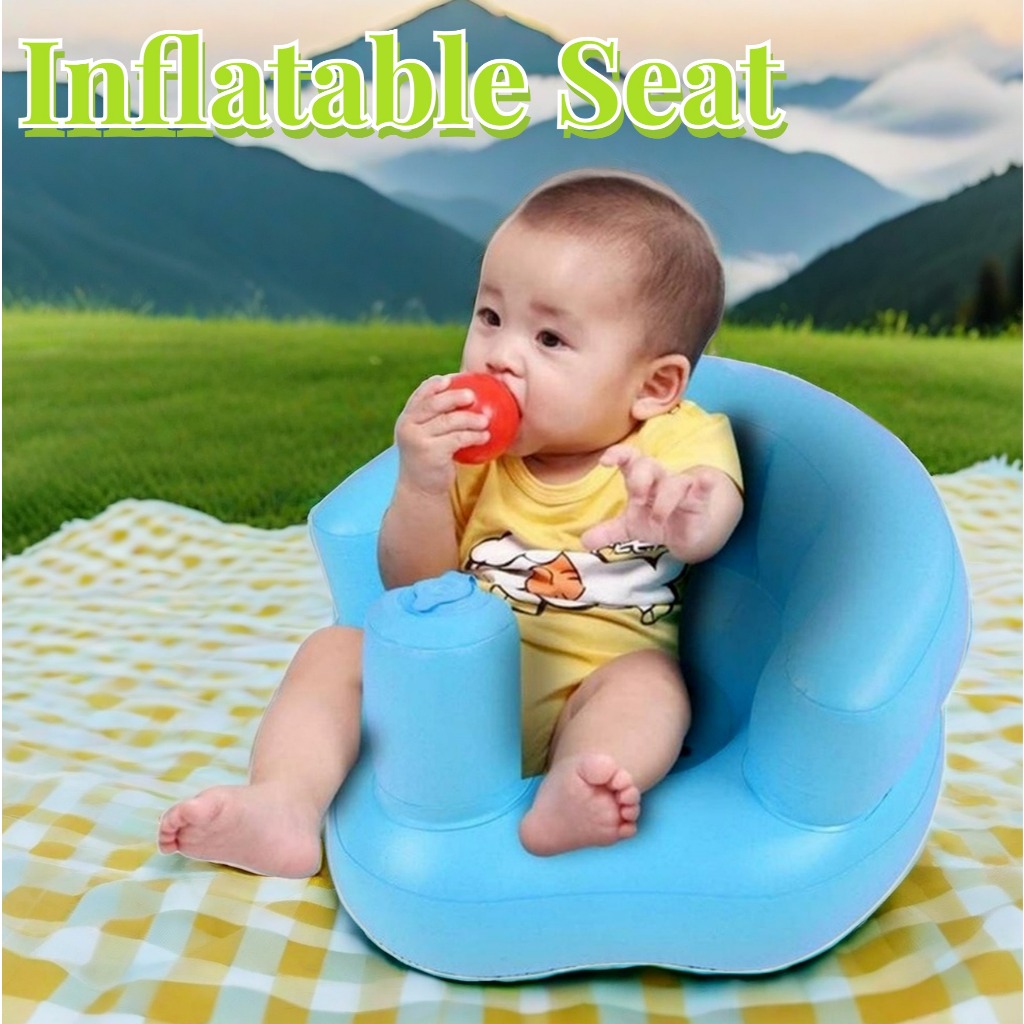 Timi Inflatable Portable Baby Sofa Seat Baby Chair With Air Pump High For Baby Sitting Training Shopee Philippines
