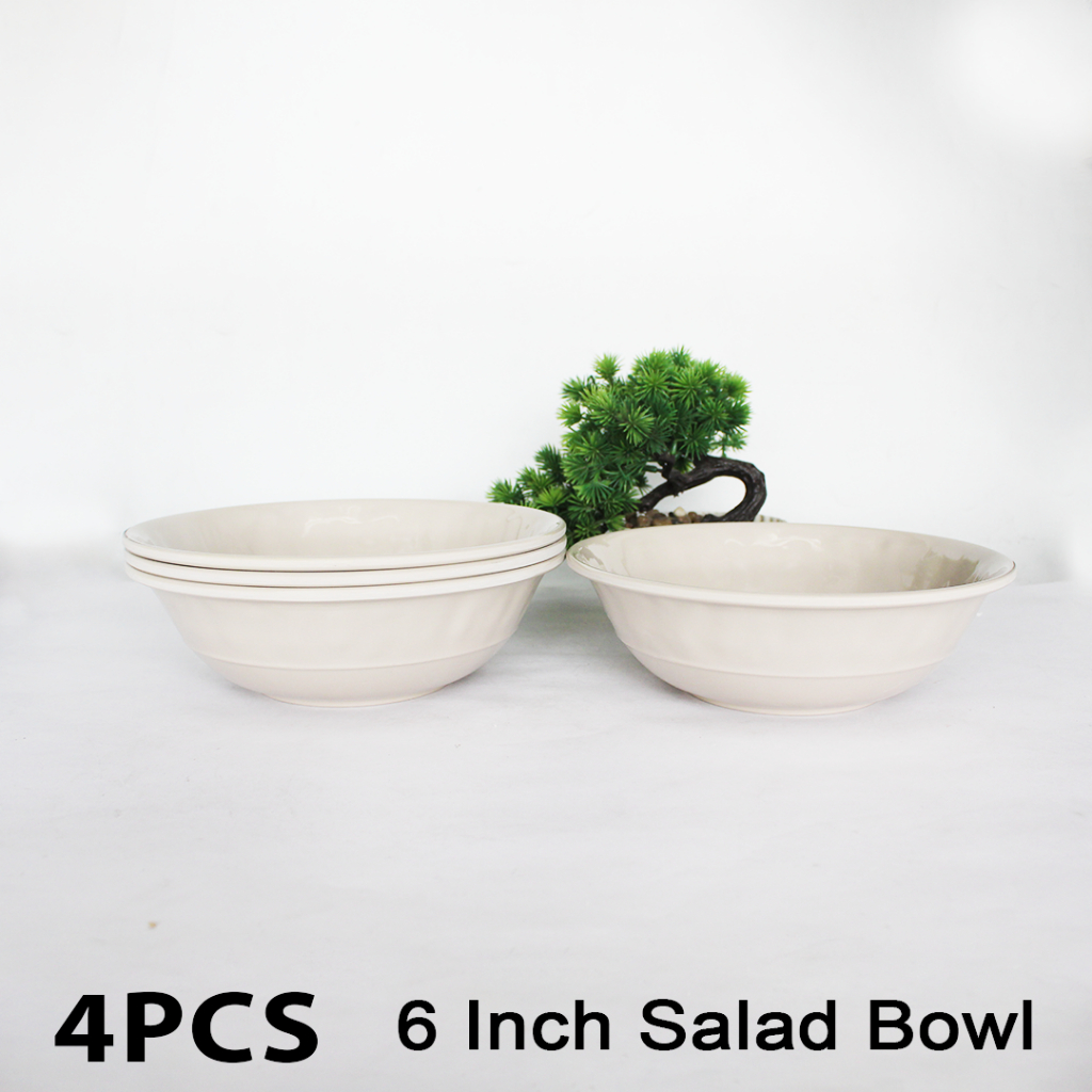 4pcs set Ash Gray Plain Melamine Plates, Bowl, Cup Dinnerware ...