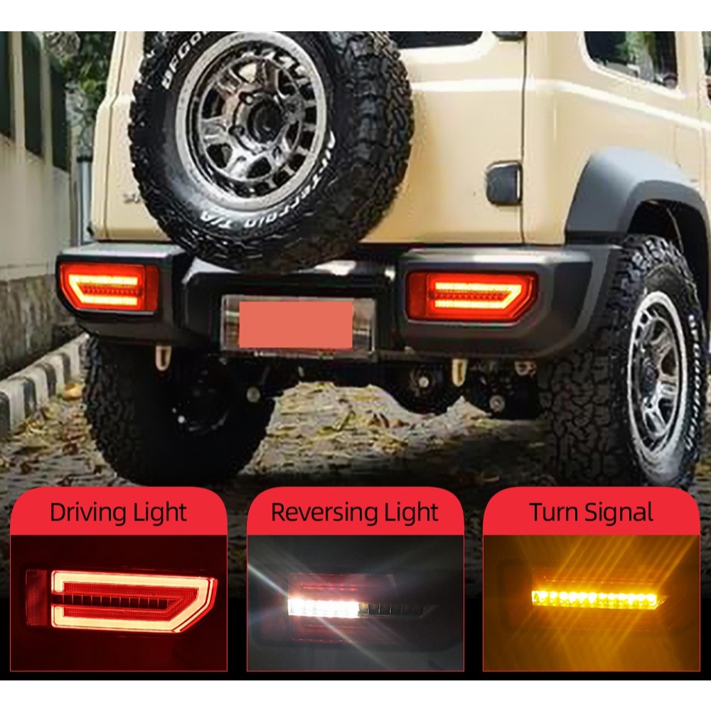 Clear & Black Taillight Set For Suzuki Jimny Samurai Sierra – Front Turn Signal Lamps