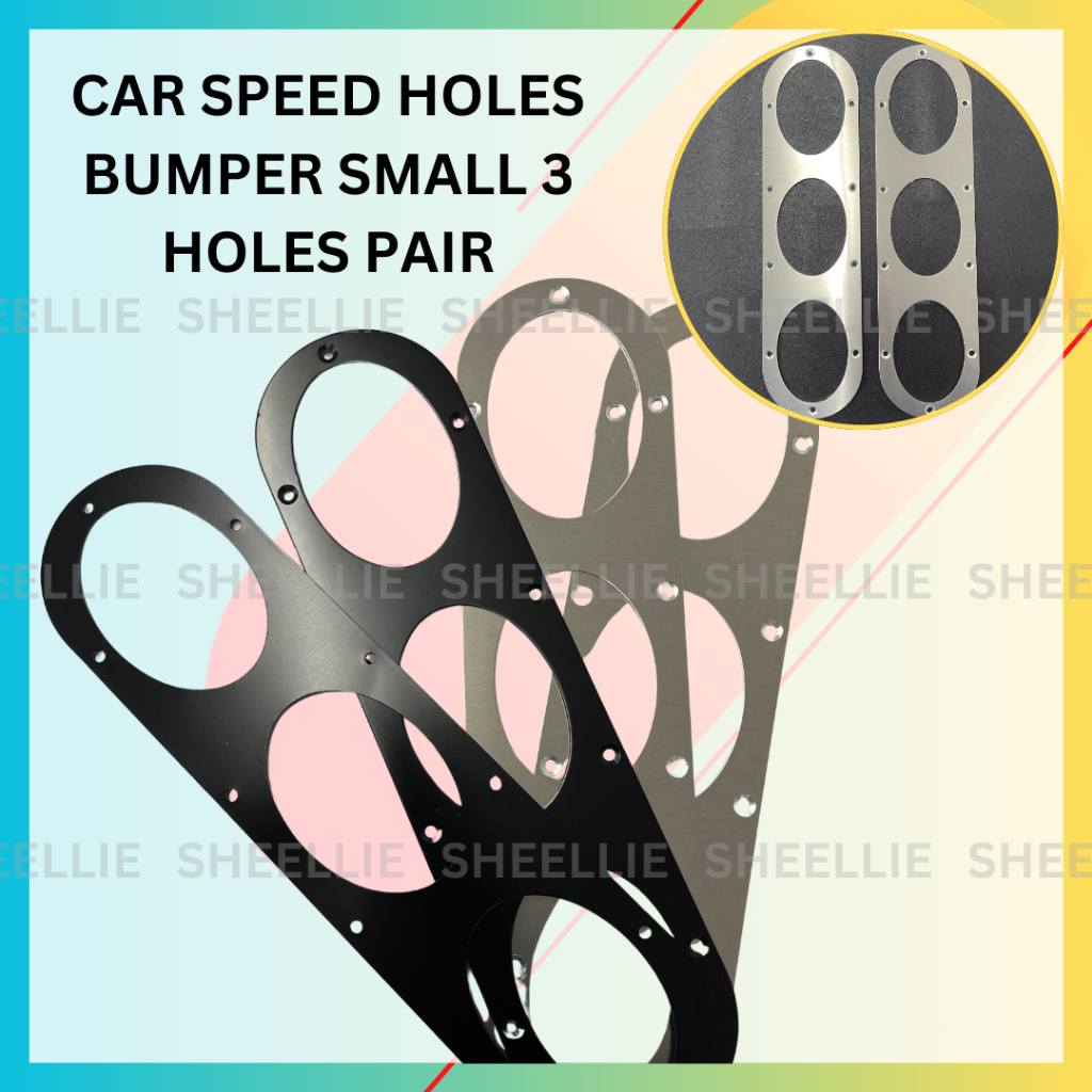 3 Holes Bumper Diffuser 39cm Speed Hole Rear Air 2pcs Car Universal ...