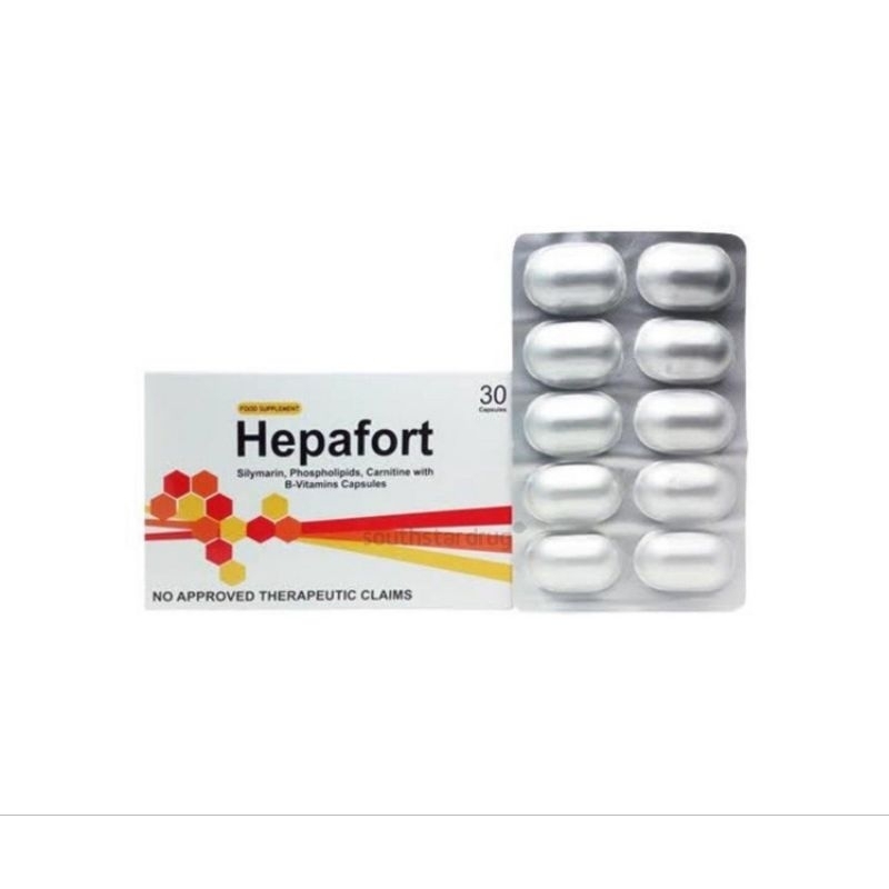 Hepafort (Silymarin + Phospholipids + Carnitine + Vit. B. Complex ...