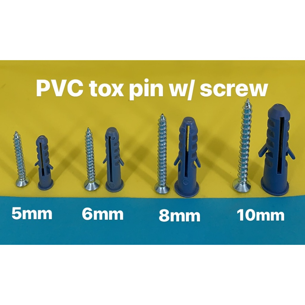 Tox ( The plastic expansion pipe) PVC ANCHOR/PVC TOX PIN | Shopee ...