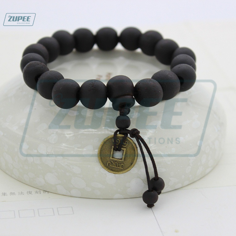 lucky charm bracelet buddhist buddha prayer wooden beads bracelet with