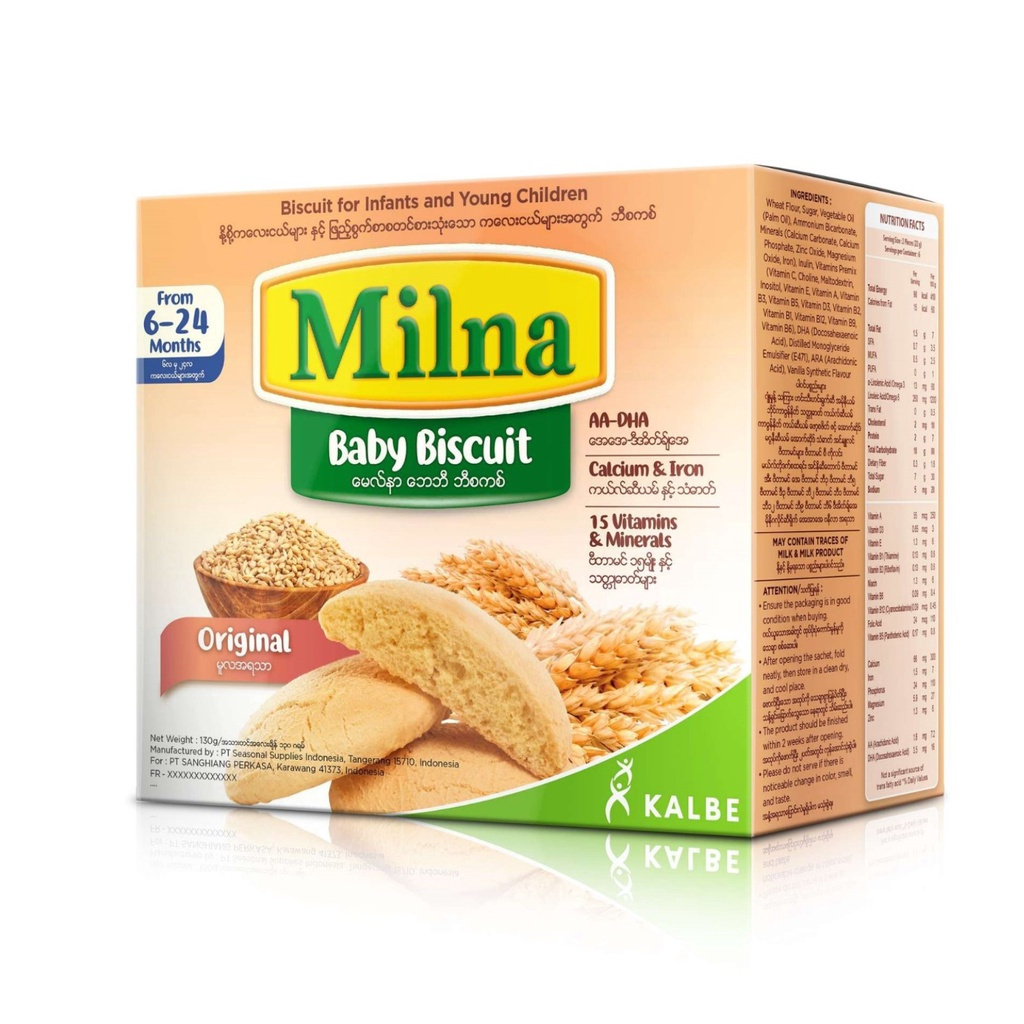 MILNA Baby Biscuit (ORIGINAL, BANANA, MIXED FRUIT)