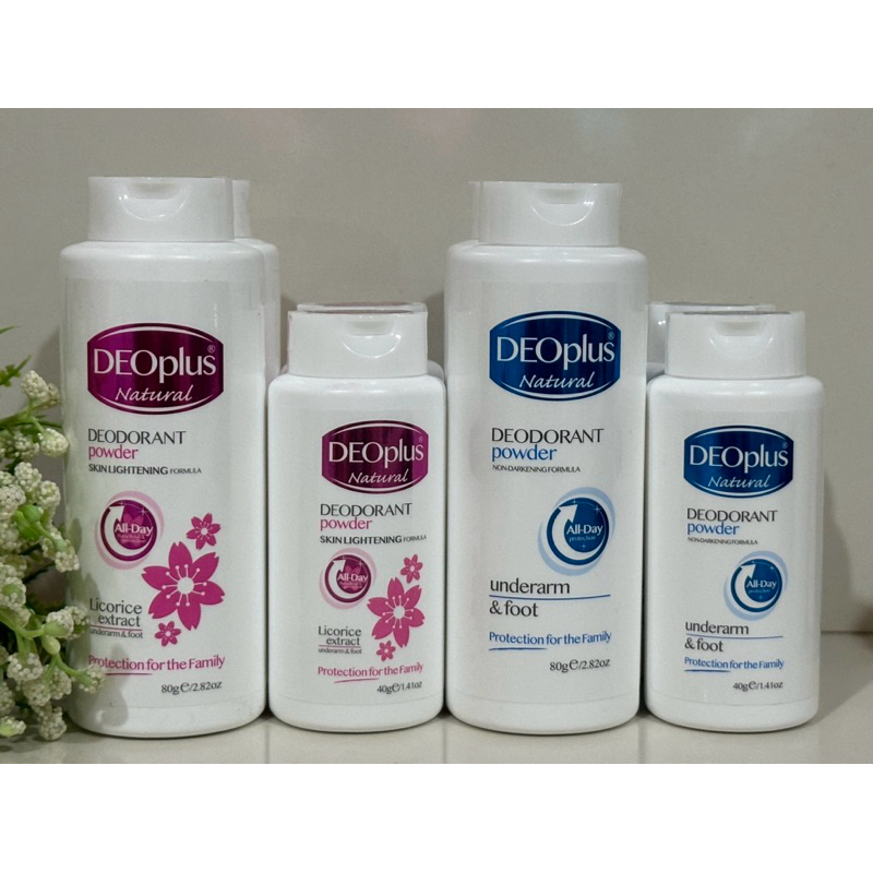 DEOPLUS Natural Deodorant Powder 80g / 40g Shopee Philippines