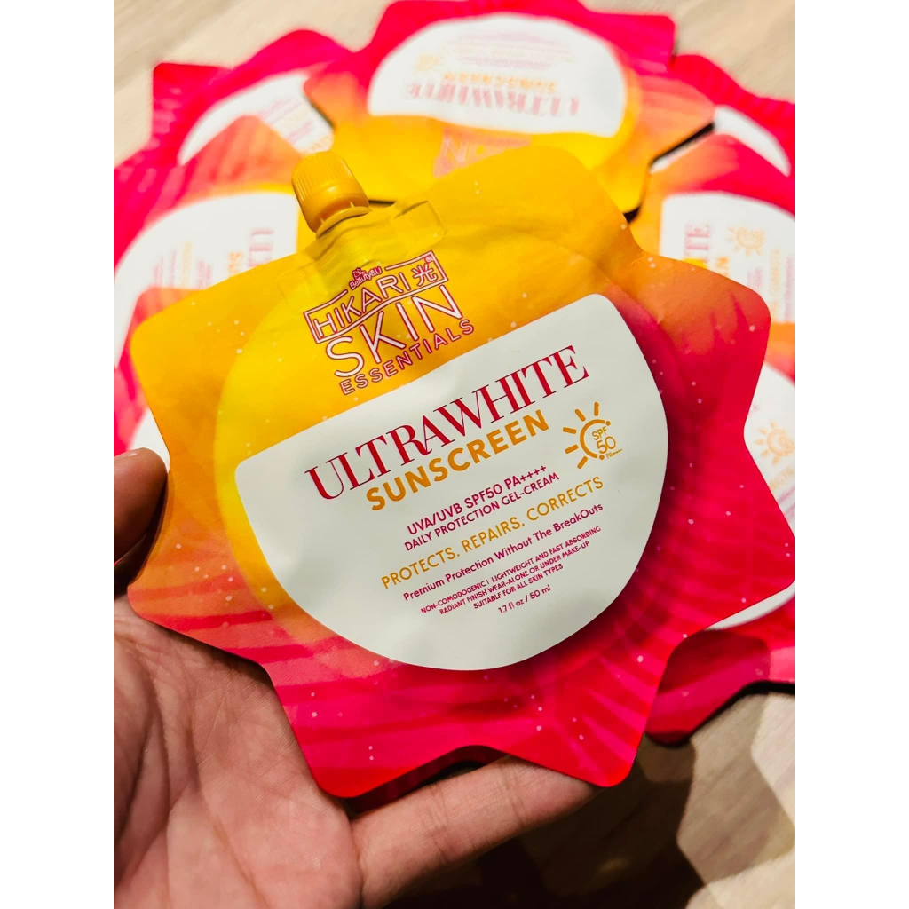 Hikari Skin Essentials - UltraWhite Sunscreen SPF 50 PA ++++ | Shopee ...