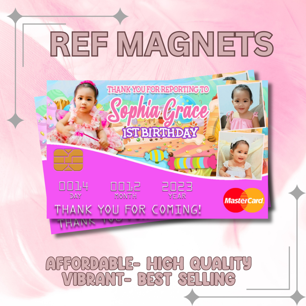 Candyland Theme Glittery Ref Magnet Minimum Of 20 Pcs Shopee Philippines