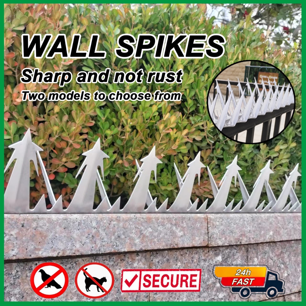 Anti climb Sharp Wall Spike wall roof Villa Yard spikes Yard fences ...