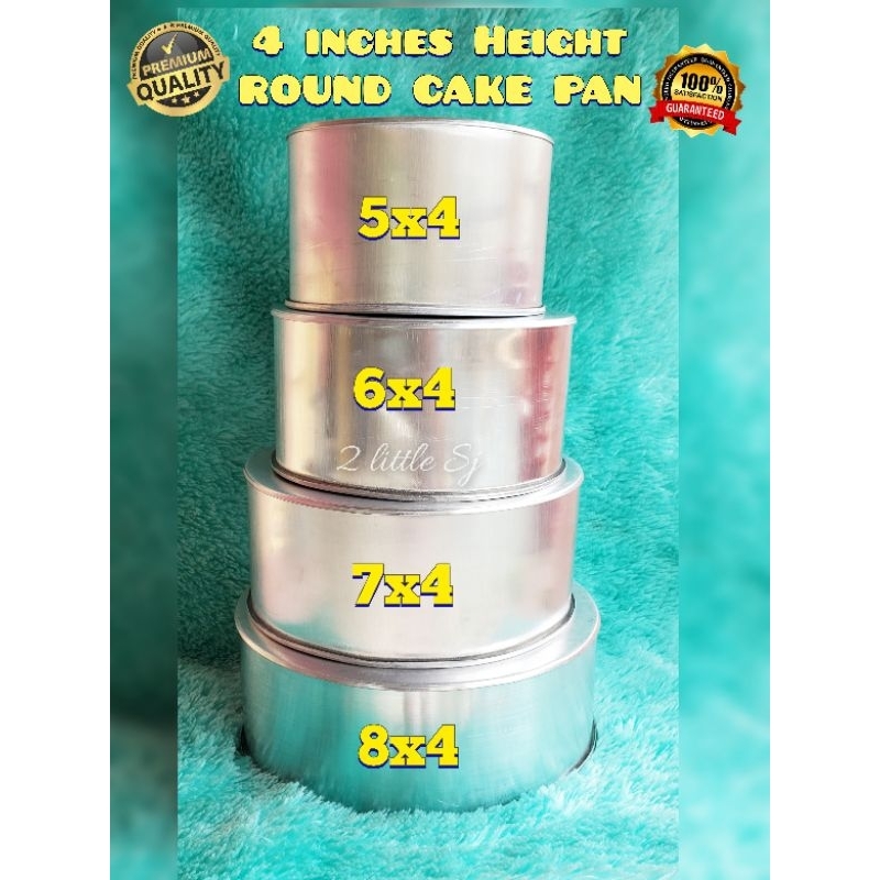 6x4 7x4 Round Cake Size 4