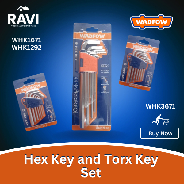 Hex Key and Torx Key Set Wadfow | Shopee Philippines