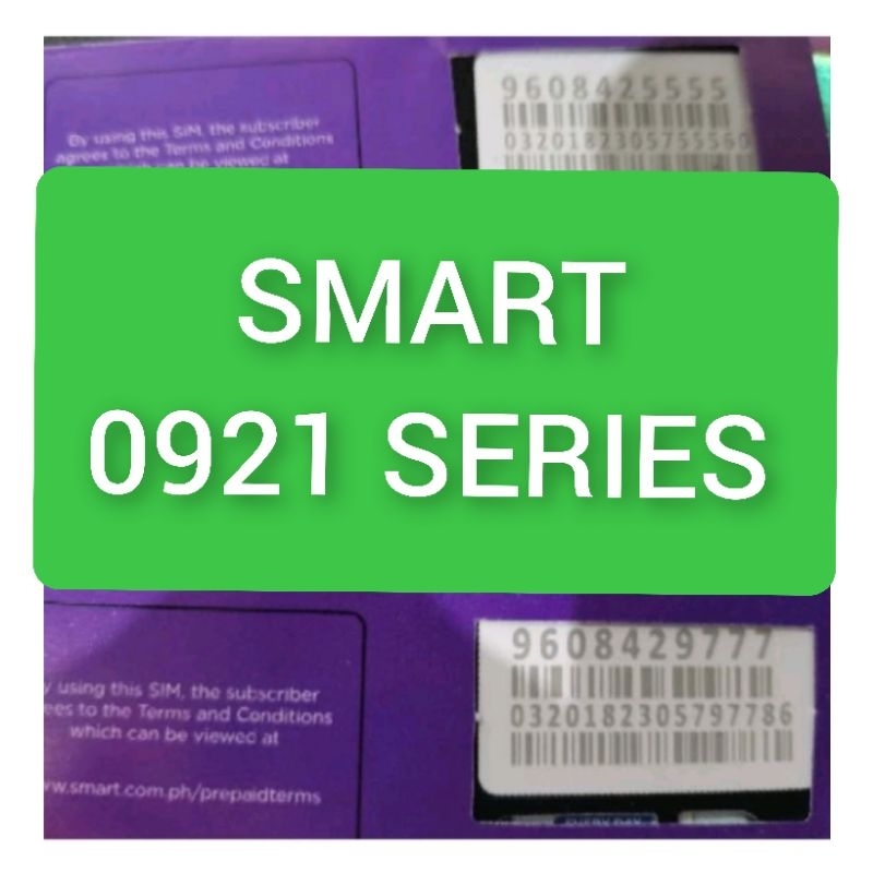 SMART VANITY SIM. 0921 series | Shopee Philippines