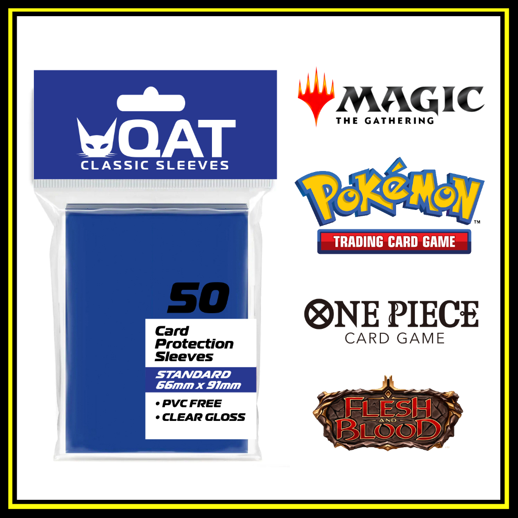 QAT] ULTRA CLEAR Standard Size Card Sleeves (66x91mm) for Magic: The  Gathering, Pokemon, One Piece | Shopee Philippines