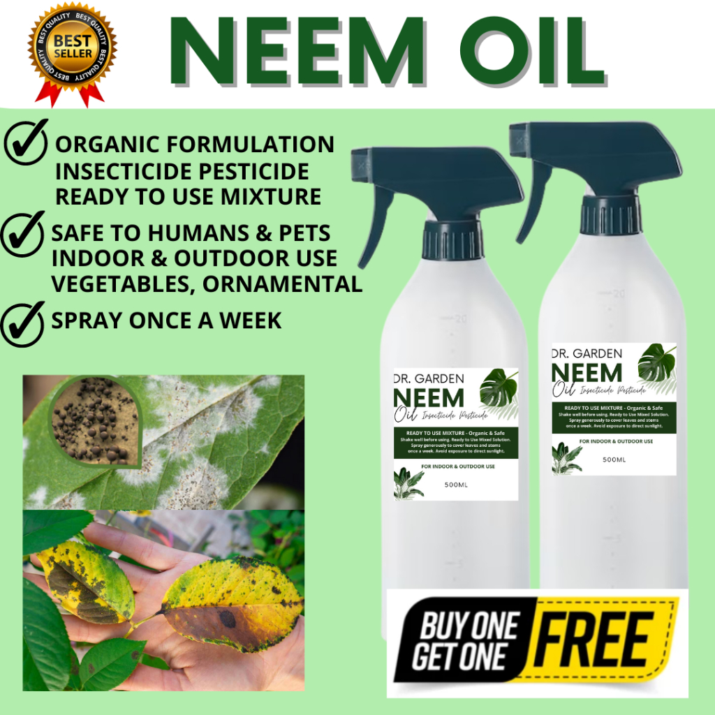 View of [Buy 1 Take 1 FREE] Organic NEEM OIL Ready-to-Use Spray - Effective ...