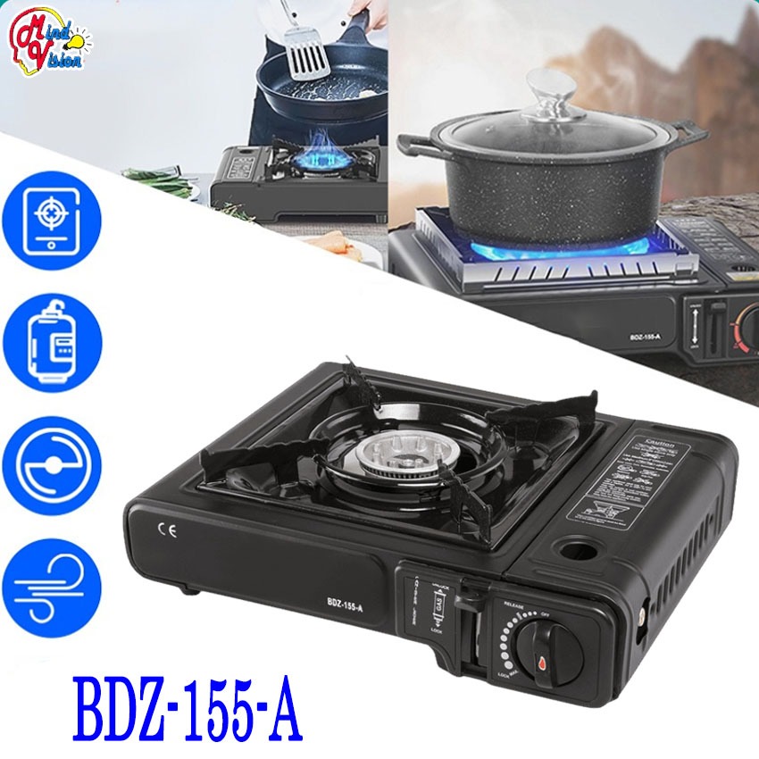BDZ155A Portable Butane Gas Stove Camping Gas Single Burner for