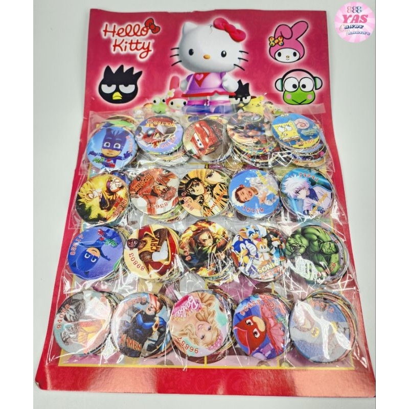20pcks POGS ASSORTED CHARACTER X12/ loot bag fillers / paninda ...