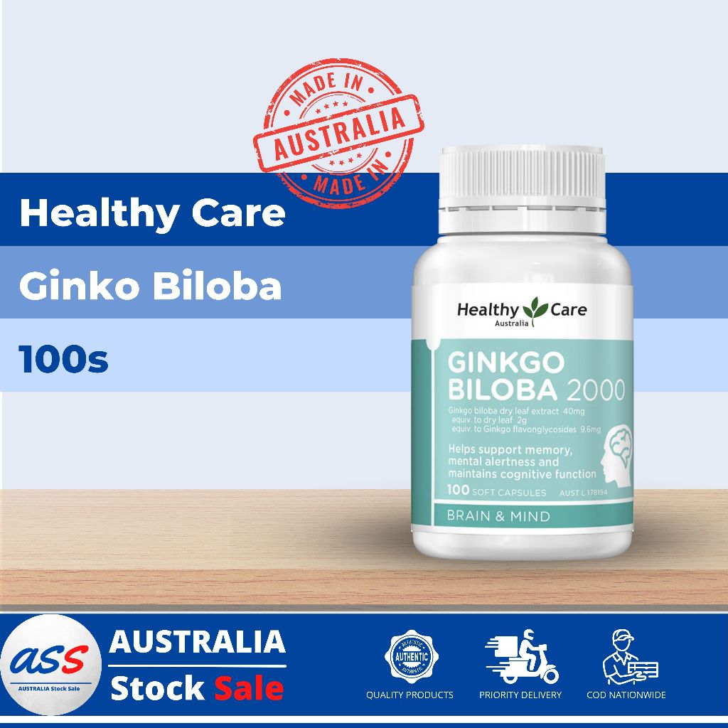 Healthy Care Ginkgo Biloba 2000 (100s) | Shopee Philippines