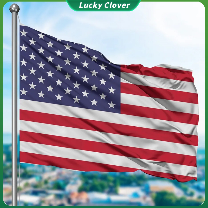 3x5 Feet US Flag 90*150cm Polyester American Flag Courtyard Decoration ...