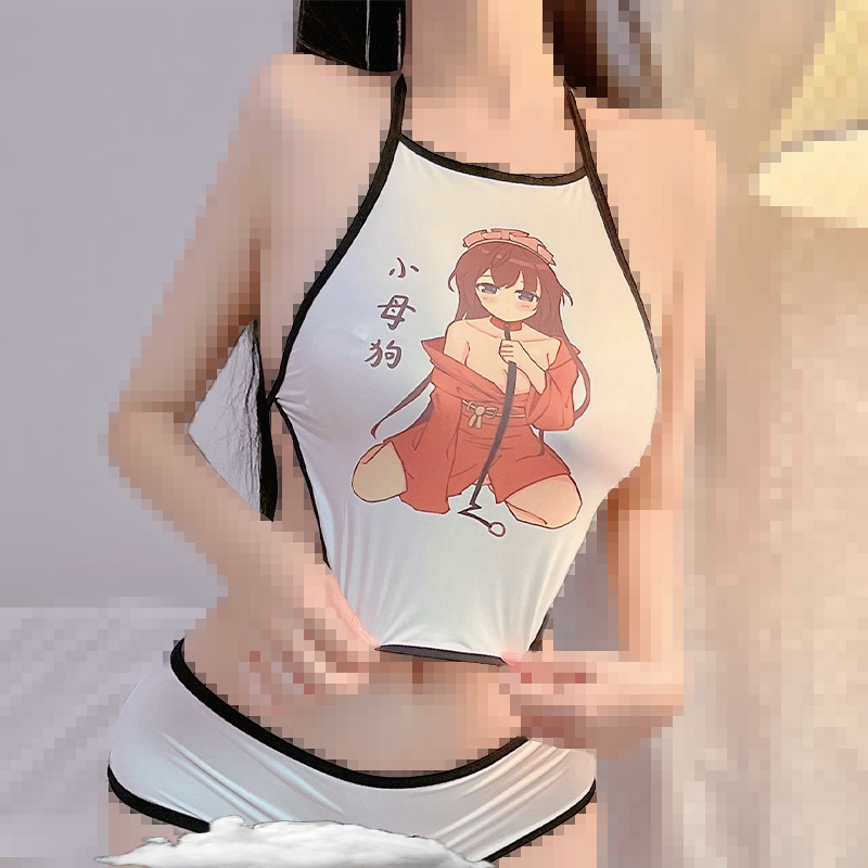 Sexy Lingerie Women's Anime Chest Wrap Apron Pure Cute Skirt Suit Cosplay  Costume Passion Pajamas | Shopee Philippines