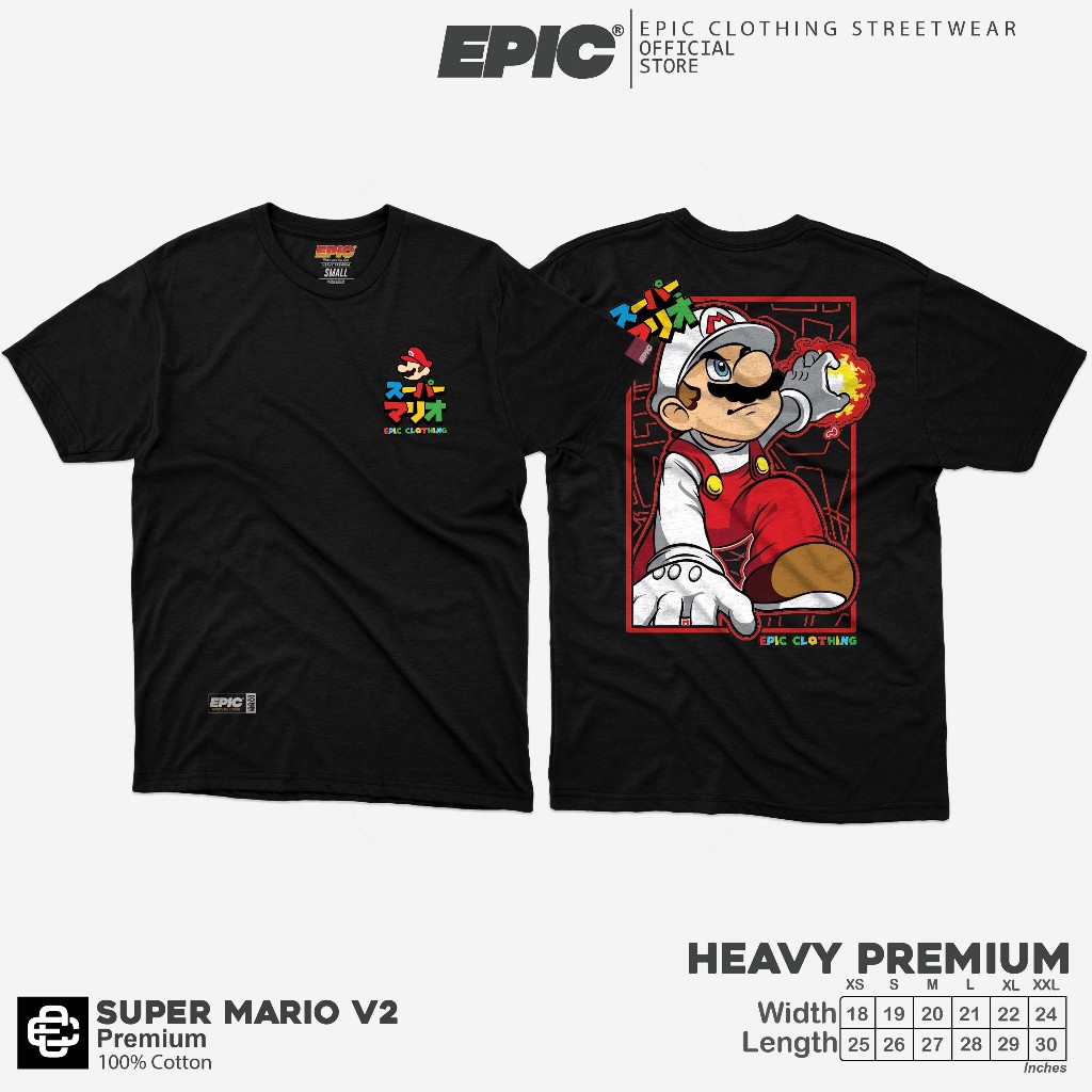 Premium - SUPER MARIO V2 - T SHIRT - Long Sleeve - Hoodie - Epic ...