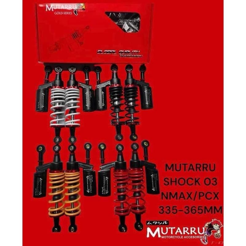 Mutarru Shock Black Series NMAX/PCX 330-365mm (Made in Thailand ...