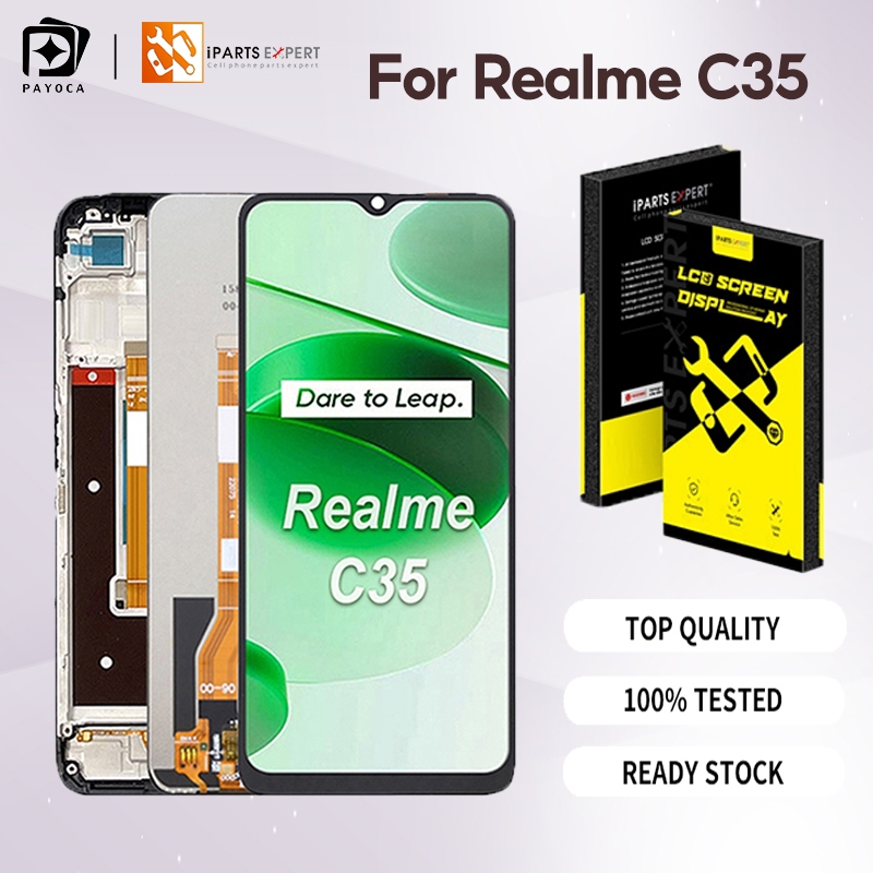 IPARTSEXPERT 𝐎𝐫𝐢𝐠𝐢𝐧𝐚𝐥 LCD For 𝐎𝐏𝐏𝐎 𝐑𝐞𝐚𝐥𝐦𝐞 C35 RMX3511 LCD Display Touch ...