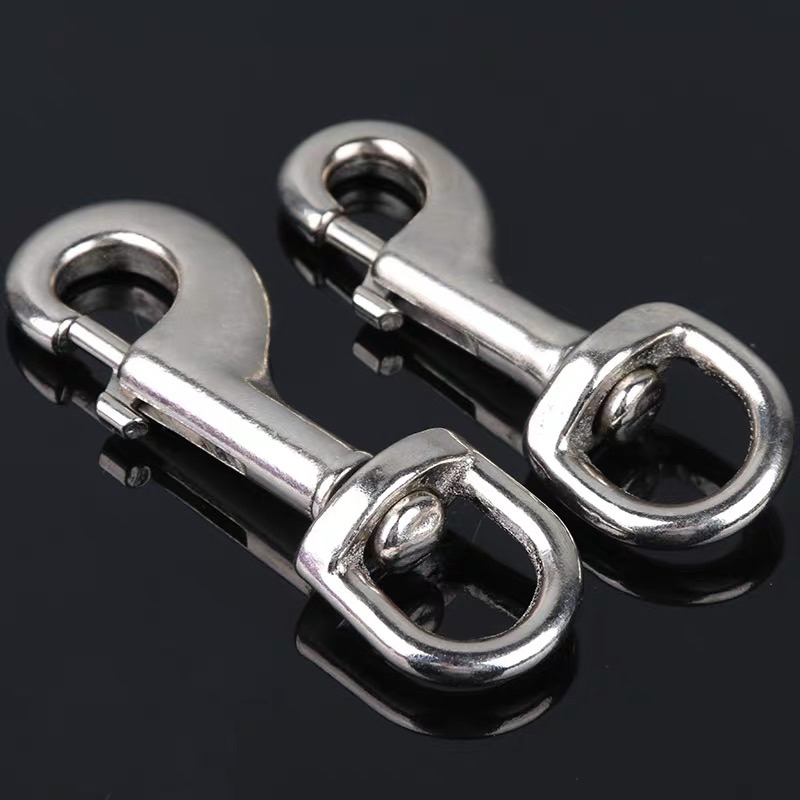 Snap Hook Keychain Dog Chain Clip Swivel Eye Zinc Alloy | Shopee ...