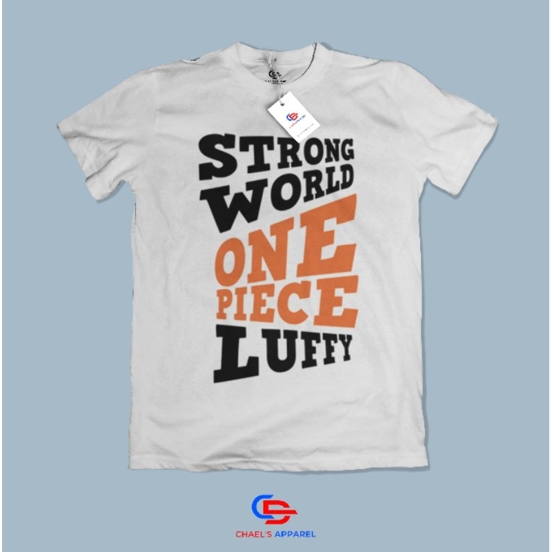 One World One Piece Luffy Graphic T-Shirts (Unisex) | Shopee Philippines