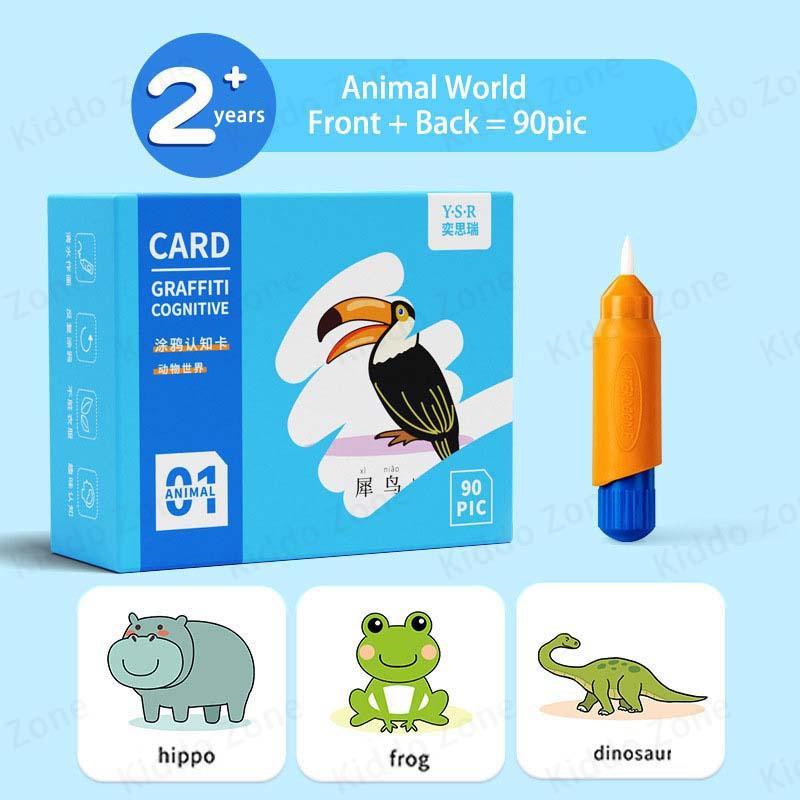 COD Magic Doodle Flash Cards Early Educational English Words Alphabets ...