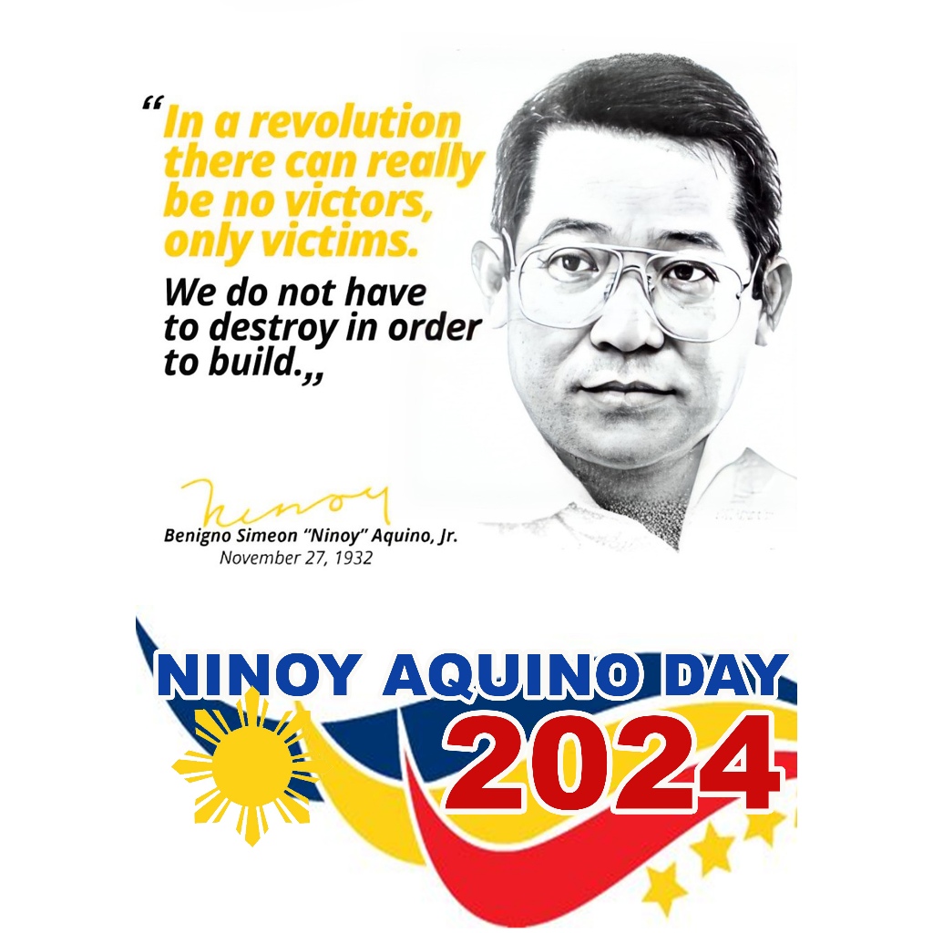NINOY AQUINO DAY 2024 INSPIRED TSHIRT DESIGN - AVAILABLE ALL SIZES ...