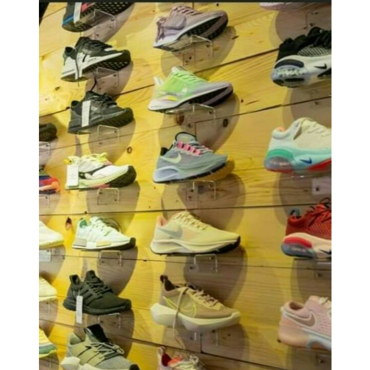 10pcs wall mounted acrylic shoe rack display | Shopee Philippines