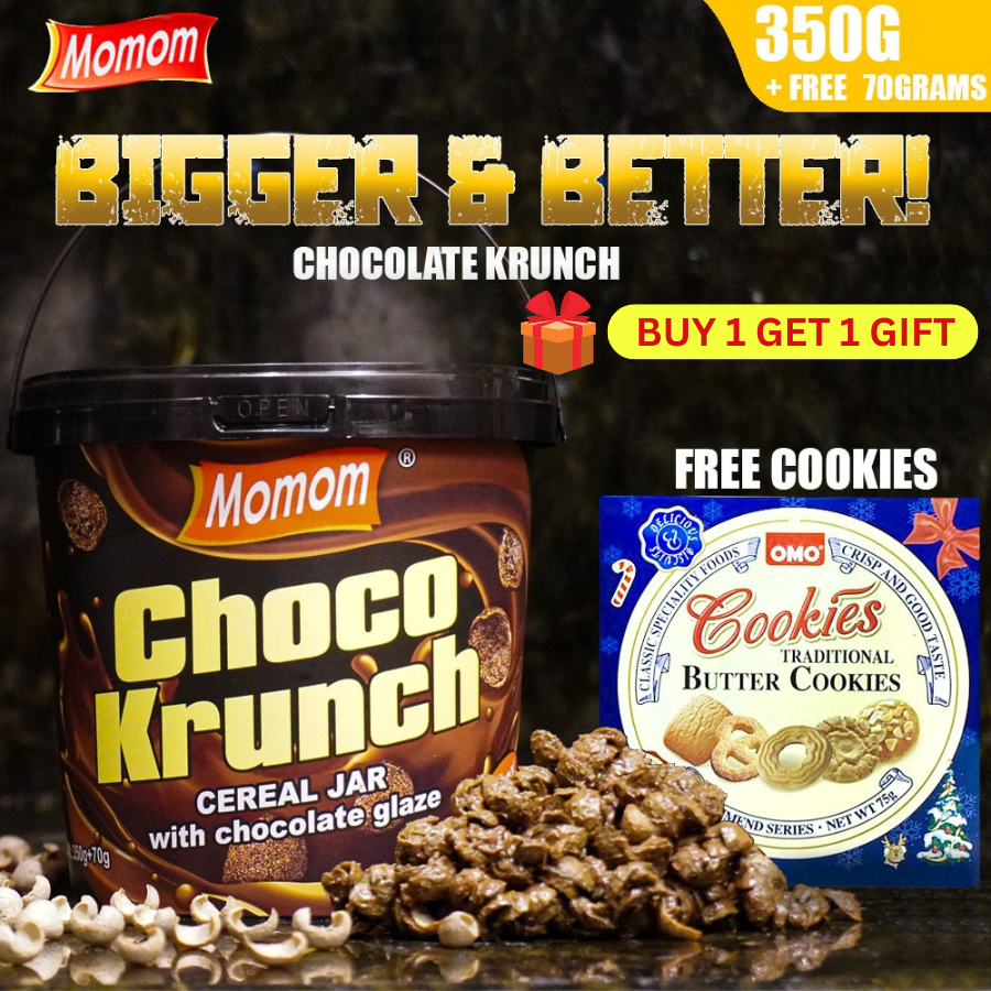 [FREE COOKIES] MOMOM FOOD Chocolate Krunch, Crunchy Cereal Snack with ...
