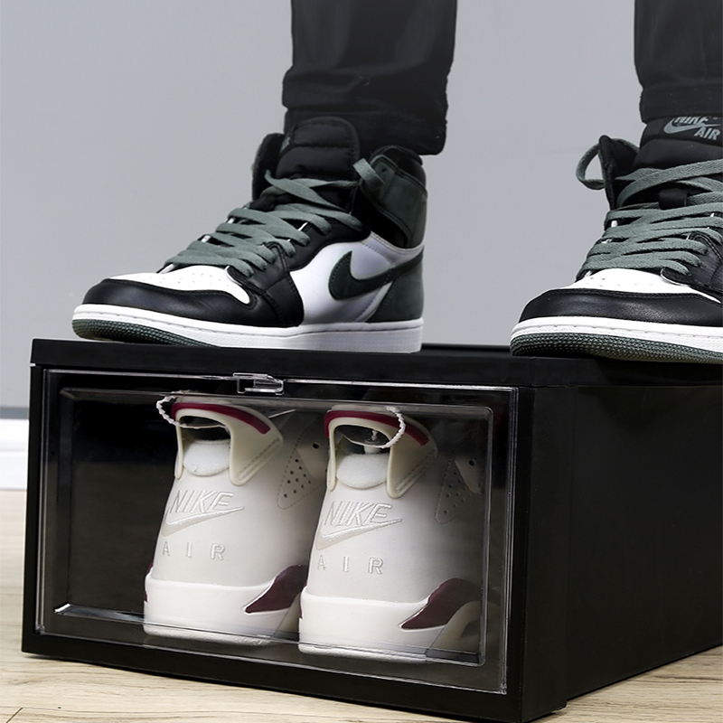 Big Size Shoe Box Hard Plastic Colorful Shoes Rack Storage Foldable ...