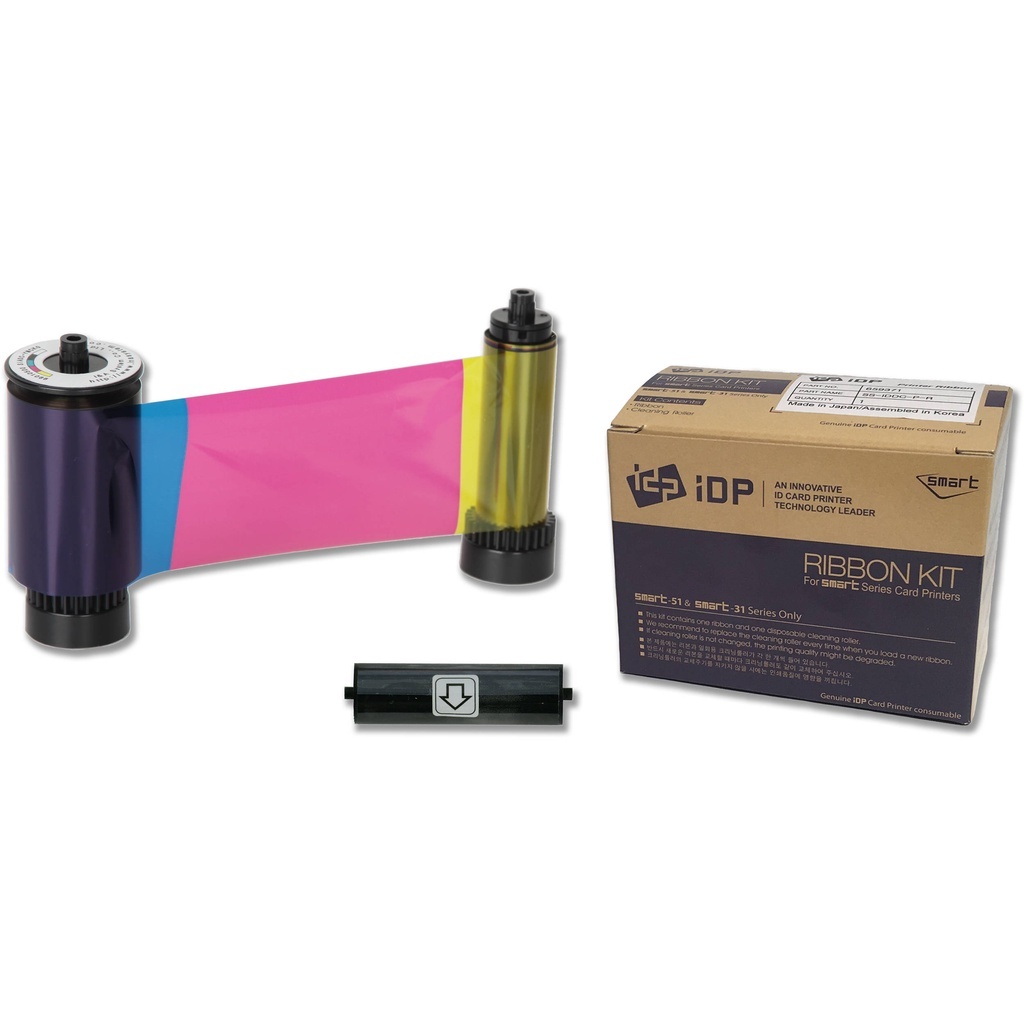 IDP Smart Ribbon Kit YMCKO Full Colored 250 Prints Single side Part ...