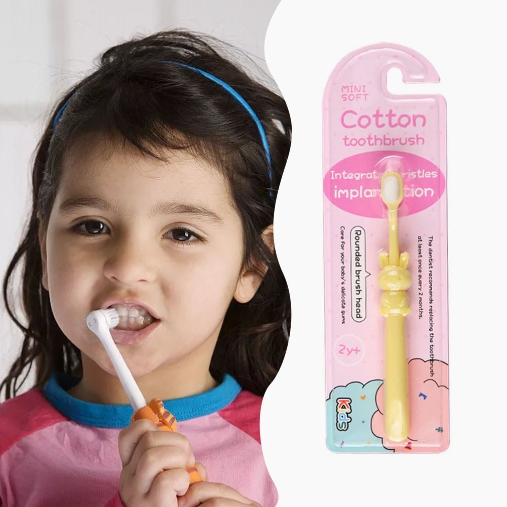 Kids Toothbrush, Rabbit Design Baby Toothbrush with Soft Bristle ...