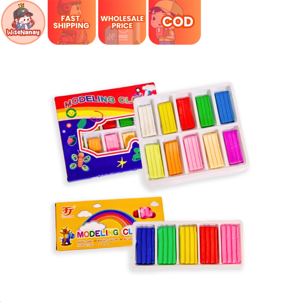 WiseNanay Modeling Clay Bar Reusable Multicolor | Shopee Philippines