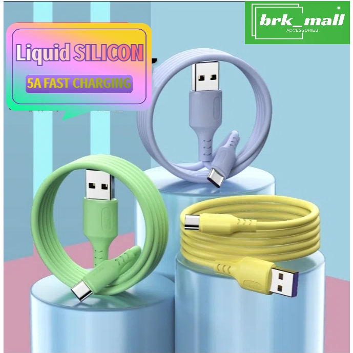 Liquid Silicone 5A Micro USB Type-c Cable Fast Charging Charging Data ...