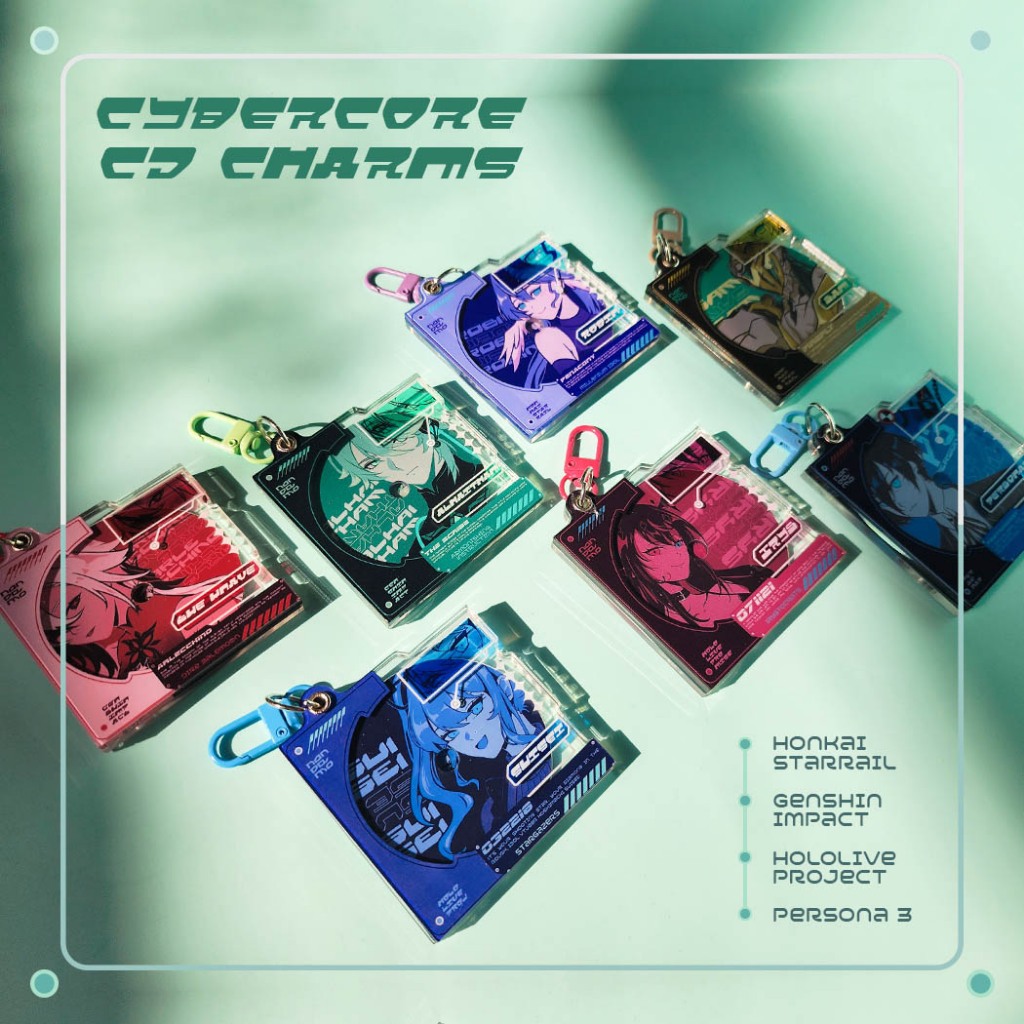 CD Charm Keychain - Hololive Hoshimachi Suisei Cybercore Aesthetic ...