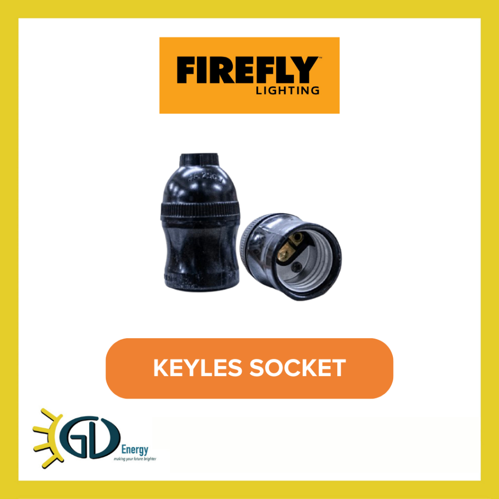 FIREFLY Receptacle Keyless Weatherproof Rubber socket | Shopee Philippines