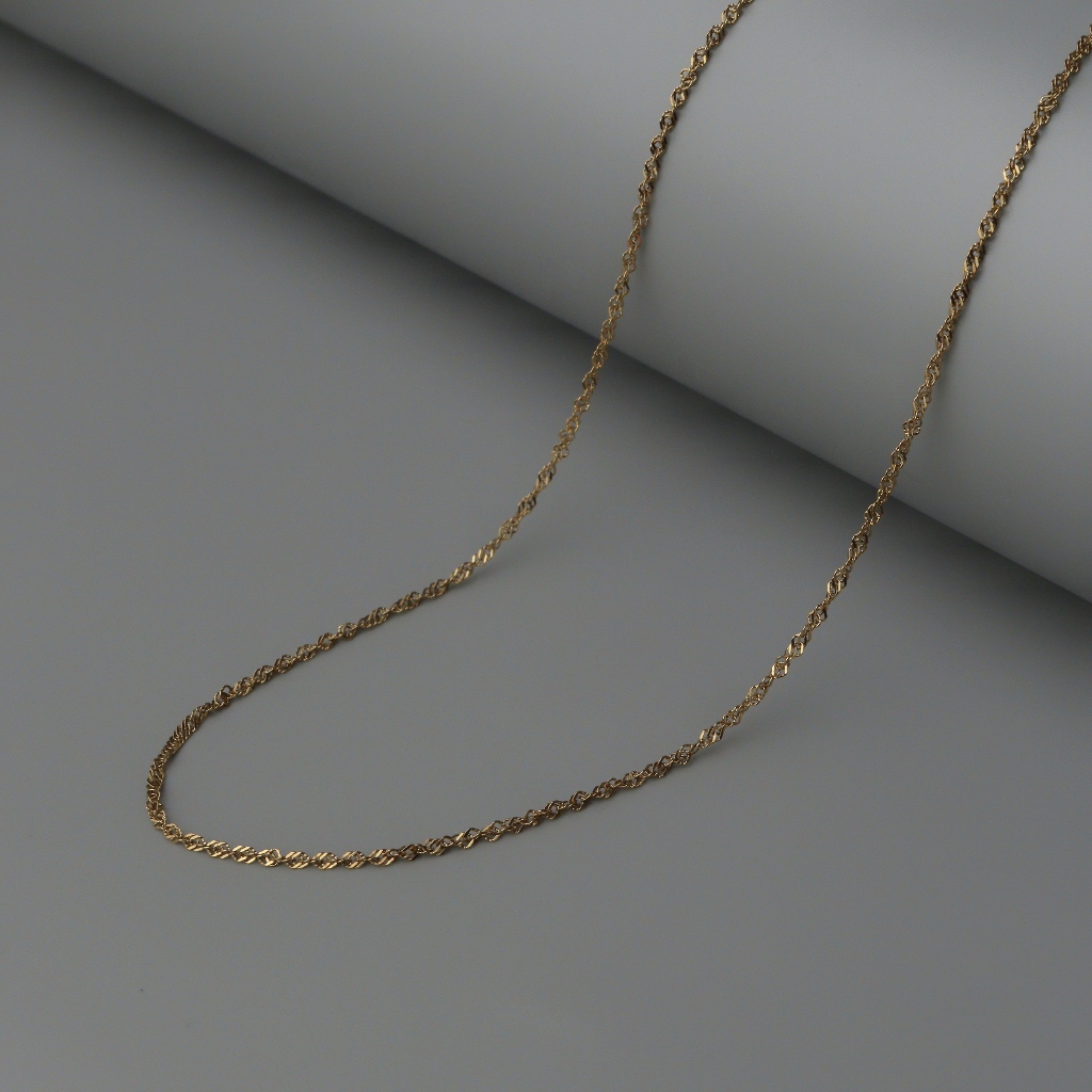 HB Jewelry BROOKS Rope Twisted Chain Necklace Fashion Accessories