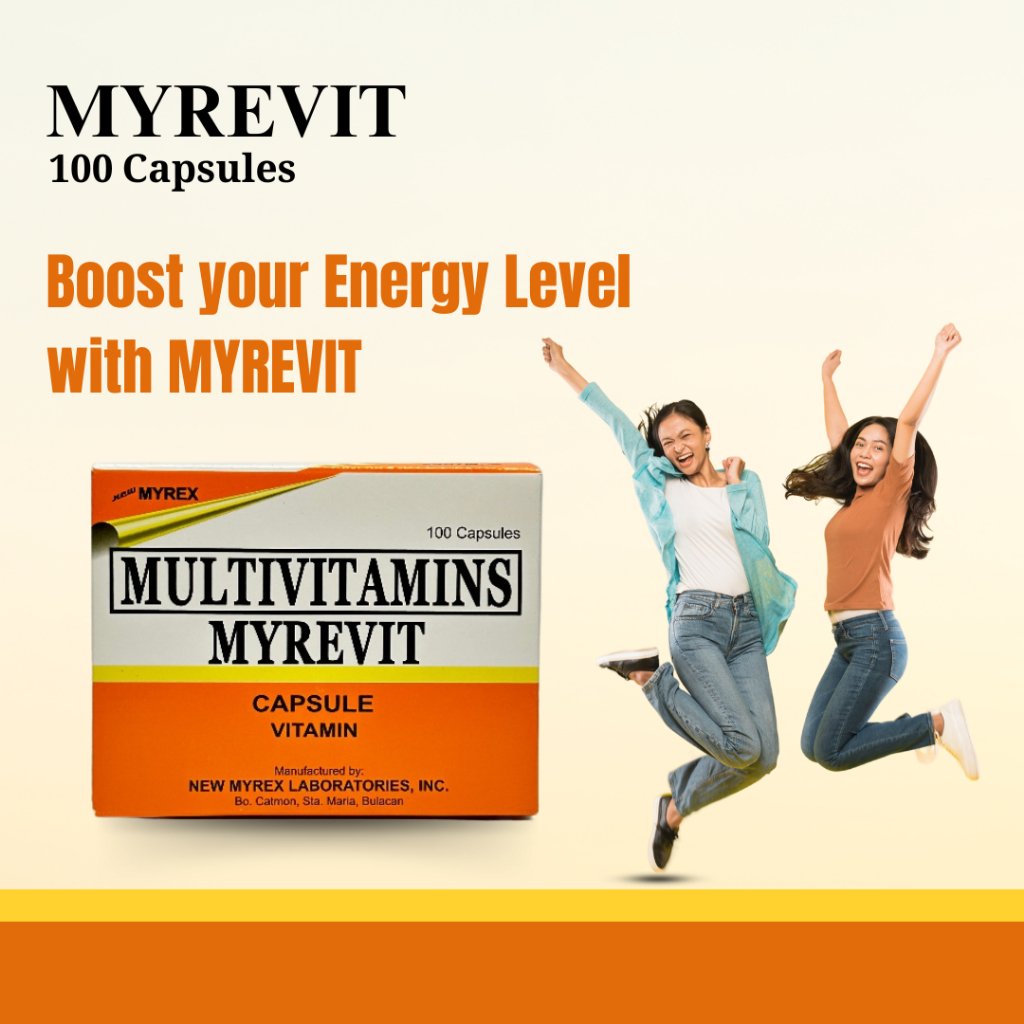 MYREVIT Multivitamin 100 Capsules - Daily Vitamins for Health ...