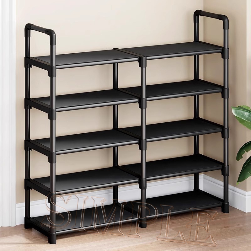 Simple Multi-layer Shoe Rack Stainless Steel Shoe Rack Stackable ...