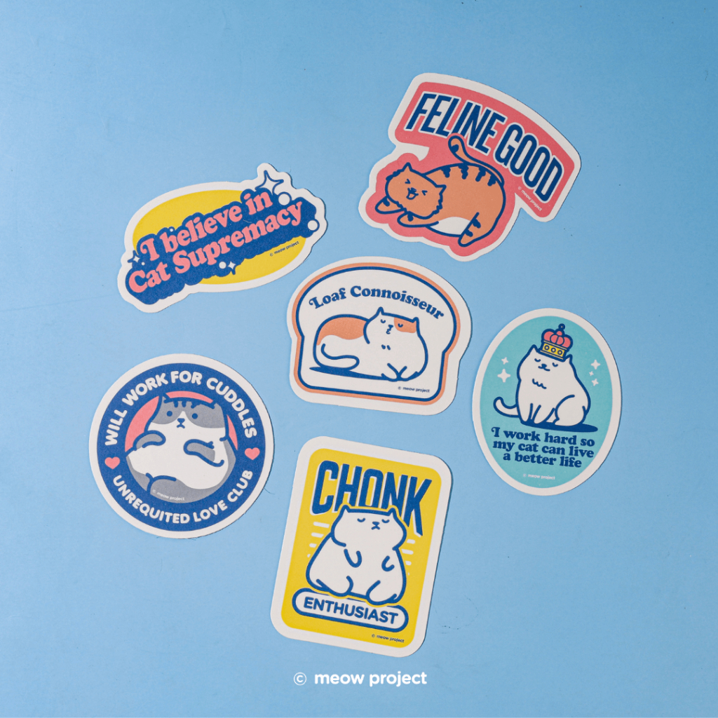 Meow Project Meow Life Waterproof Sticker Pack | Shopee Philippines