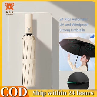 【Philippines Ready Stock】 12 Ribs Automatic Storm-resistant Large Anti ...